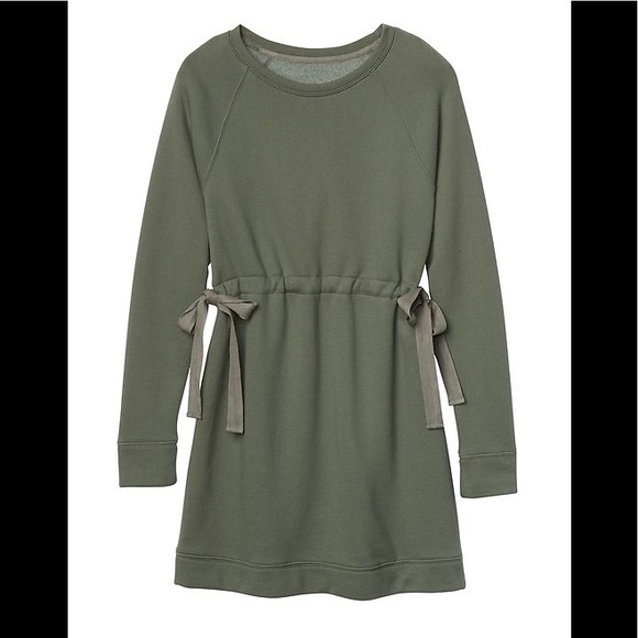 Athleta Studio Cinch Sweatshirt Dress 